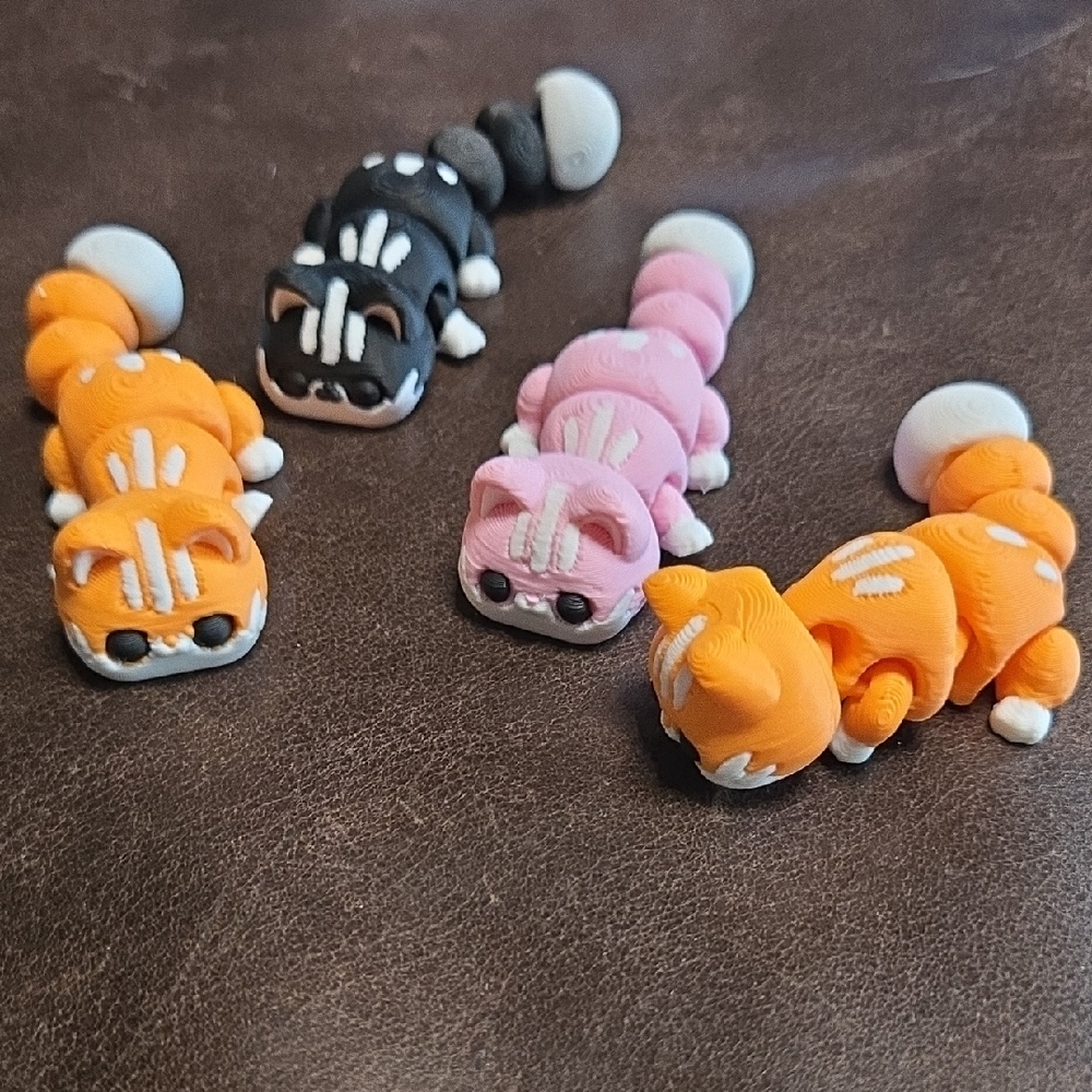 Colorful Cat Action Figures Playset